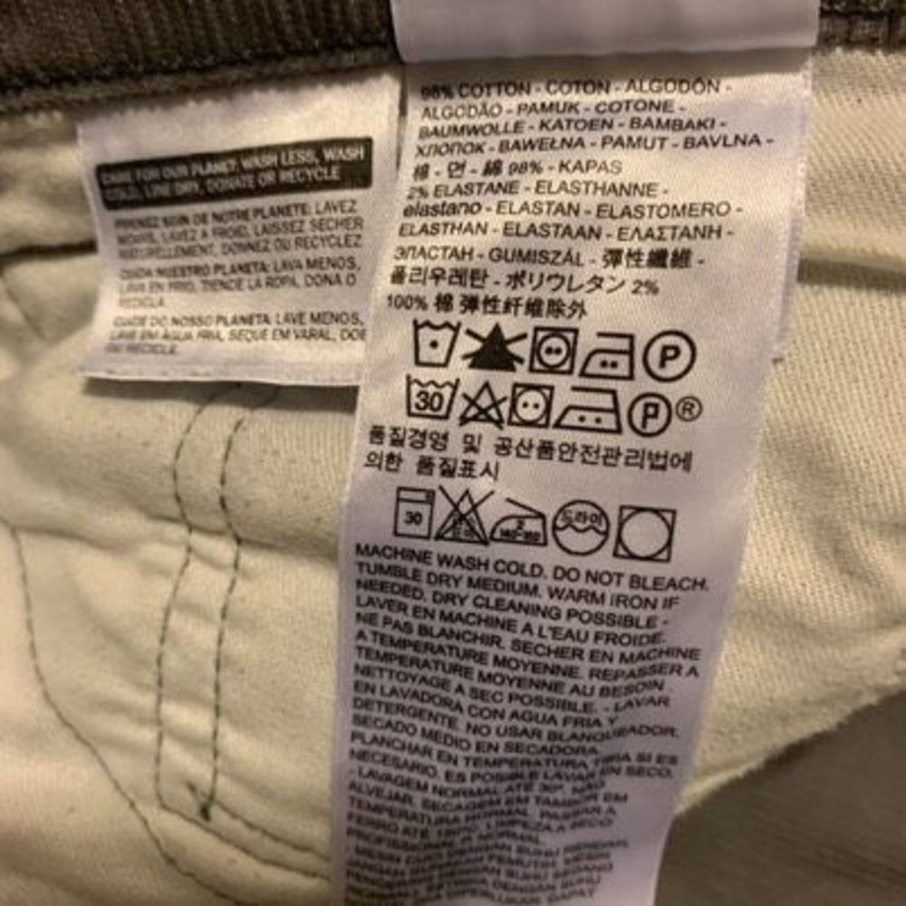 Levi’s 514 Size 36x30 Gray Corduroy Pants - Picture 6 of 7